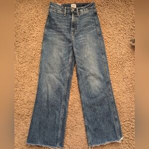NOEND Los Angeles Wide Leg Denim Fray Bottom